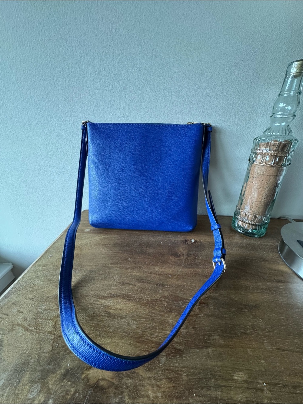 COACH Rowan large file bag blue Leather Crossbody Bag - Picture 5 of 10